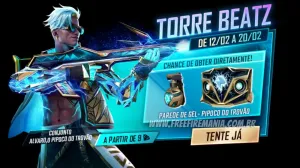 Torre BEATz chega ao Free Fire com Alvaro e Parede de Gel Pipoco do Trovão — Free Fire