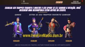 Evento Operação Trap no Free Fire: Escolha seu Trapper e Ganhe Recompensas — Free Fire