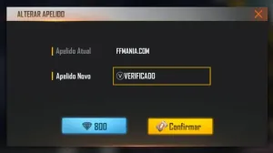 V de Verificado Free Fire: Ⓥ para copiar e colar no nick o símbolo amarelo e dourado — Free Fire