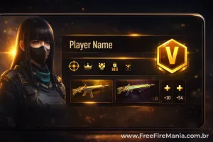 Verificado no Free Fire: o que é, como conseguir e copiar o Ⓥ em 2026 — Free Fire