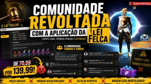 Jogadores cobram Lei Felca após Garena lançar Virada Suprema no Free Fire — Free Fire