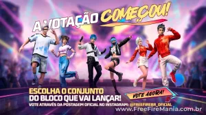 Free Fire abre votação oficial para skins do Supermercado — Free Fire