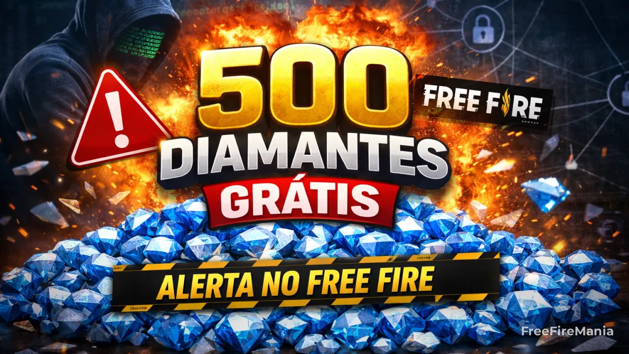 Free Fire: promessa de 500 diamantes grátis vira alerta