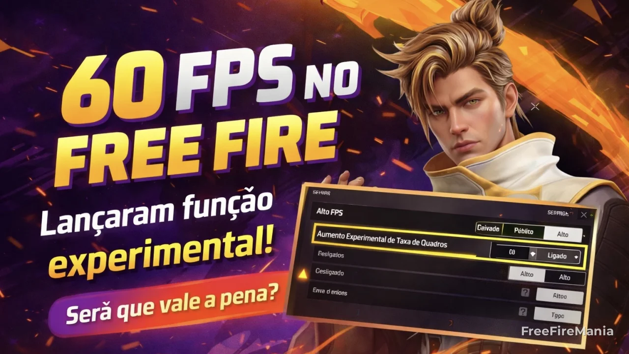 60 FPS no Free Fire: função experimental foi liberada e quase ninguém ativou