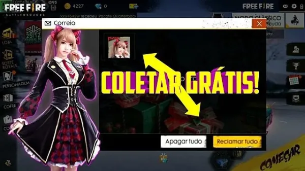 Pacote Completo da Caroline de Graça Disponível Durante a Pro League de Free Fire