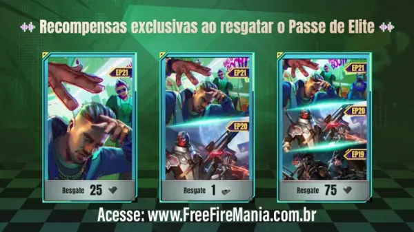 Notícia Free Fire: Garena Lança 100 Diamantes Grátis no Passe de Elite do Free Fire