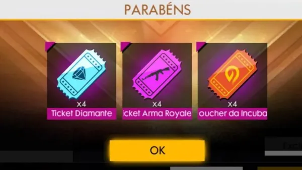 Notícia Free Fire: 12 Tickets do Sorte Royale no Free Fire: Resgate Agora!