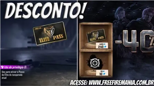 240 diamonds in Vietnam: Elite Pass with 40% discount