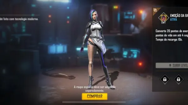 3 melhores combinações de personagens com A124 em Free Fire