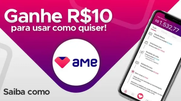 300 Diamantes grátis no Free Fire com o aplicativo AME Digital