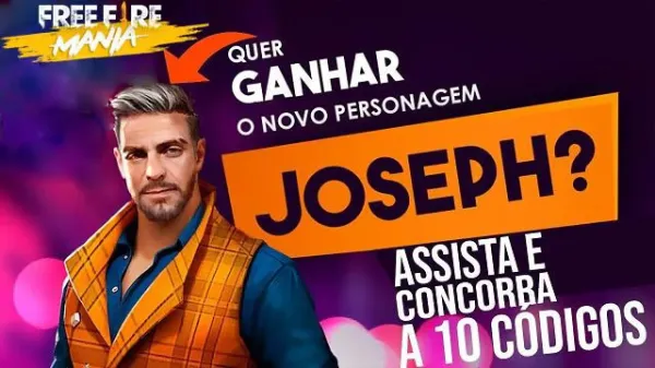 Notícia Free Fire: 33 Códigos de Recompensas para Coletar o Joseph no Free Fire