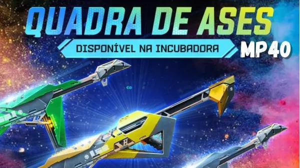 Notícia Free Fire: 3x1: Incubadora da MP40, Viúva Negra e Fantasma estão de volta ao Free Fire