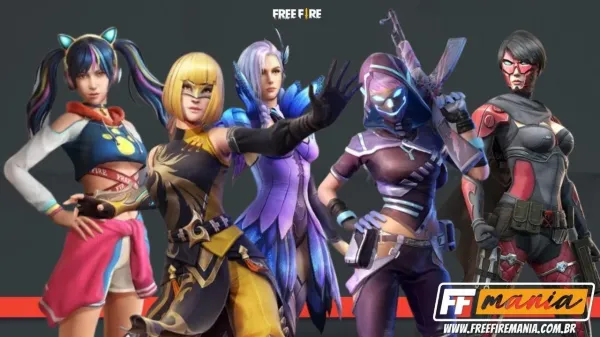 5 pacotes femininos estão de volta no dia das mães do Free Fire