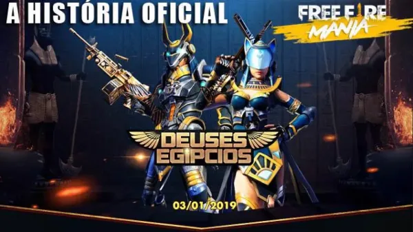 Notícia Free Fire: A História Oficial do Novo Passe de Elite - Deuses Egípcios no Free Fire