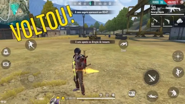 Notícia Free Fire: A SETA do Baú do Tesouro Retorna ao Free Fire com Atualização