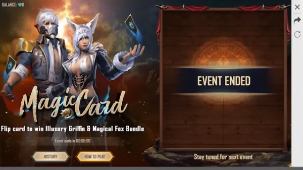 Notícia Free Fire: Evento da Carta Mágica em Free Fire apresenta erro e é encerrado precocemente