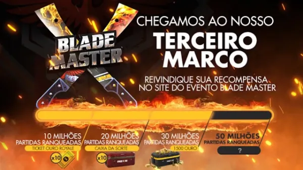Notícia Free Fire: Acesse o Site do Blade Master para Reivindicar seu Prêmio no Free Fire