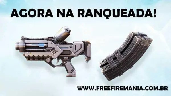 Notícia Free Fire: Novos Itens na Ranqueada do Free Fire: Pistola de Gelo e Cartucho Duplo