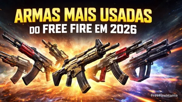 Garena revela armas mais usadas do Free Fire em 2026