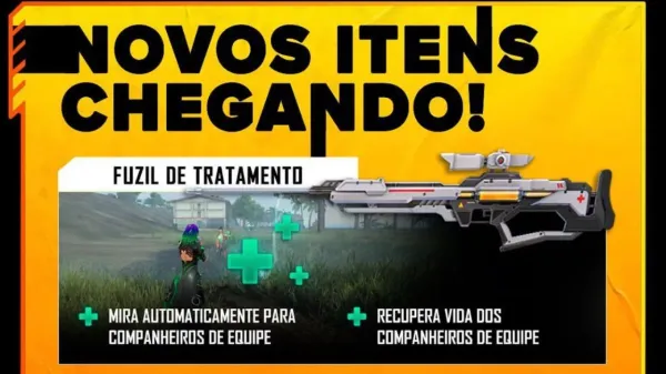 Notícia Free Fire: Atualização Free Fire 2021: Nova arma "Fuzil de tratamento" traz alta potência contra os inimigos