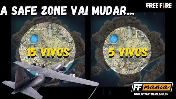 Notícia Free Fire: Atualização Free Fire (FF): a Safe Zone vai mudar e todo jogador profissional precisa saber disso