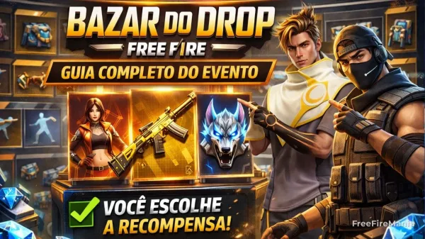Bazar do Drop Free Fire: guia completo do evento