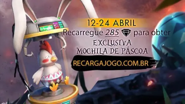 Notícia Free Fire: Jogadores Ganham Mochila de Páscoa de Forma Inesperada em Free Fire