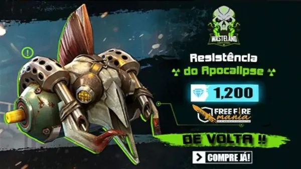 Notícia Free Fire: Caixa de Loot - Resistência do Apocalipse de volta ao Free Fire.