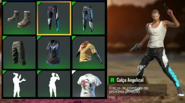 Notícia Free Fire: Calça Angelical Masculina no Diamante Royale da Tailândia
