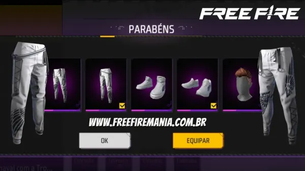 Calça Angelical Branca Free Fire: veja como conseguir