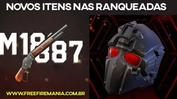 Notícia Free Fire: M1887, Capa Nível 4 e Novos Itens nas Ranqueadas do Free Fire