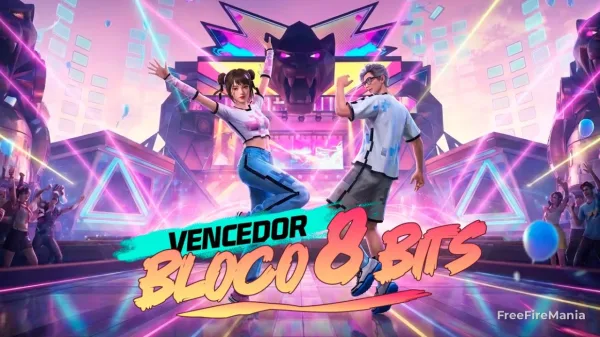 Free Fire anuncia Supermercado com o Casal 8 Bits Vencedor da Votação!