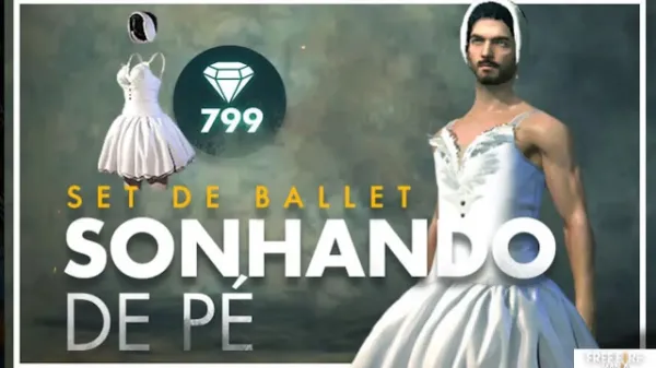 Notícia Free Fire: Bailarina: Set de Ballet - Sonhando de Pé no Free Fire