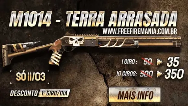 Chegou com desconto o novo Arma Royale da M1014 Terra Arrasada