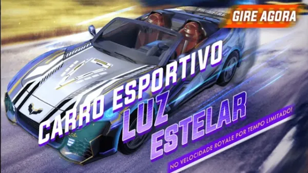 Notícia Free Fire: Chegou: Novo Velocidade Royale - Skin Carro Esportivo no Free Fire