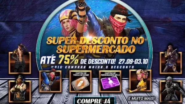 Notícia Free Fire: Supermercado 3.0: Novo Evento Chega ao Free Fire com Descontos Imperdíveis