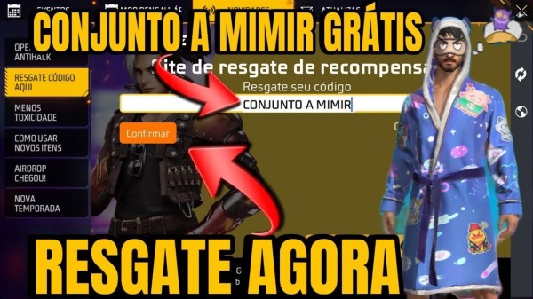 Código de Free Fire 2025: CODIGUIN FF conjunto A Mimir; Resgate no Rewards