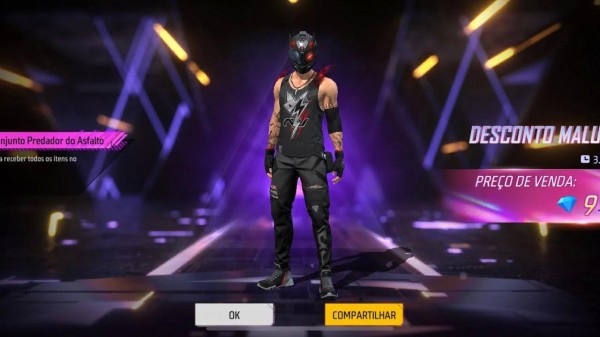 Código de Free Fire 2025: CODIGUIN FF Predador do Asfalto; Resgate no Rewards