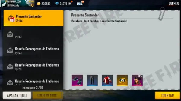 Notícia Free Fire: CODIGUIN FF 2021: código Free Fire com a Jaqueta Santander; resgate no site Rewards da Garena
