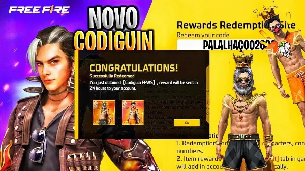 Notícia Free Fire: CODIGUIN FF 2024: código Free Fire do Imperador; Resgate no Rewards