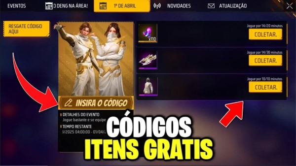 CODIGUIN FF 2025: Código Free Fire com “Guardião das Areias”; Resgate no Rewards