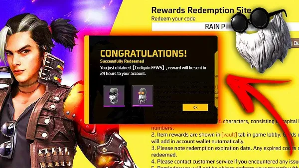 CODIGUIN FF: código Free Fire da Barbinha (Máscara Antiga); Resgate no Rewards
