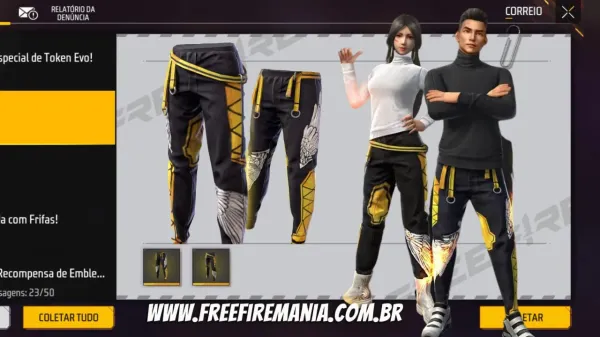 Notícia Free Fire: CODIGUIN FF: Free Fire libera código Calça Angelical Dourada (Amarela); Resgate no Rewards