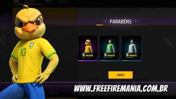 Notícia Free Fire: CODIGUIN FF: Garena libera novo código da CBF com Canarinho; Resgate no Rewards