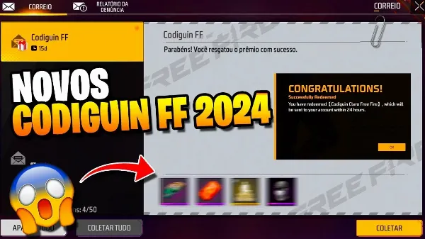 Notícia Free Fire: Codiguin FF Infinito 2024: Como conseguir Códigos Grátis no Free Fire