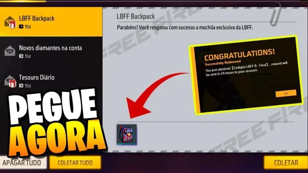 Notícia Free Fire: CODIGUIN FF infinito da LBFF 8 tem prazo estendido até 20 de outubro; resgate o código