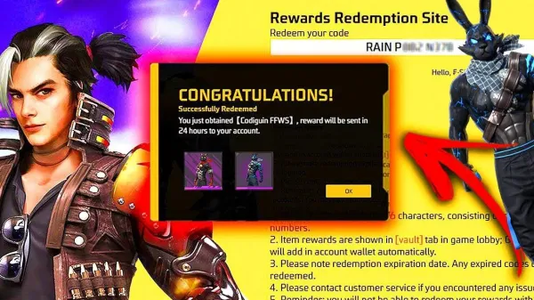 CODIGUIN FF Infinito: Garena libera conjunto Maldade Interior grátis