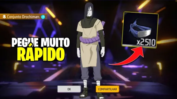 CODIGUIN FF Infinito 21/08/2025: Codigão Token Ninja Lendário!