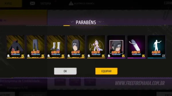 CODIGUIN FF do Itachi (Naruto)? Garena diz que não vai ter!