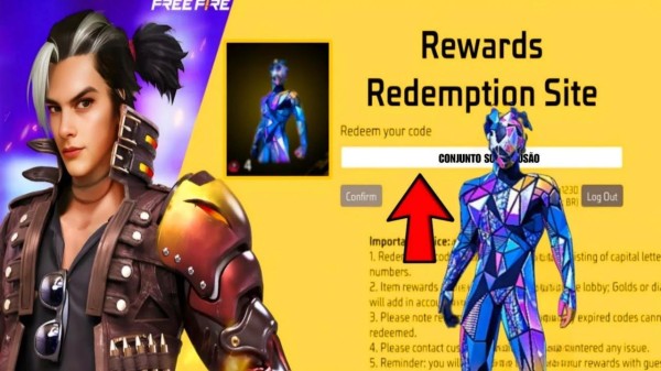 CODIGUIN FF no Free Fire: código skin Super Fusão; Resgate no Rewards
